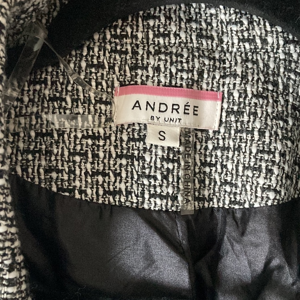 Andree By Unit Lightweight Houndstooth Jacket Siz… - image 2